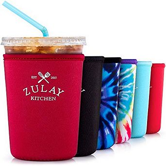 Zulay Kitchen (22oz to 24oz) Reusable Iced Coffee Sleeve