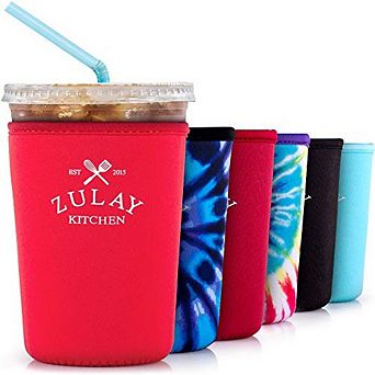 Zulay Kitchen (22oz to 24oz) Reusable Iced Coffee Sleeve
