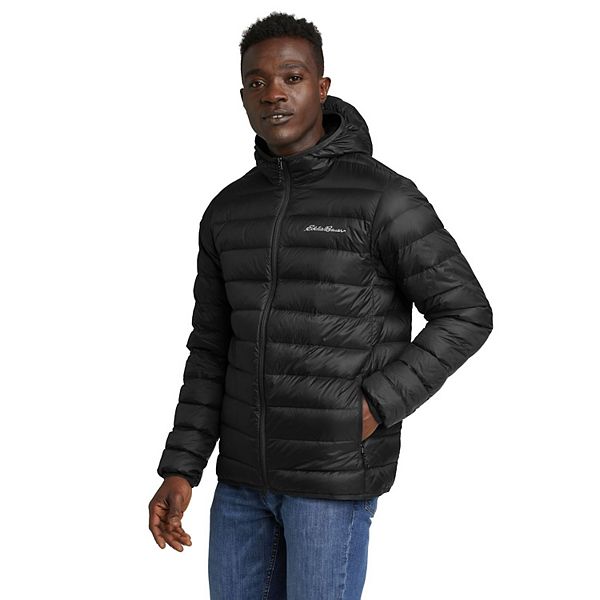 Eddie Bauer Men's Down Hooded Jacket ( Stratuslite Hoodie)