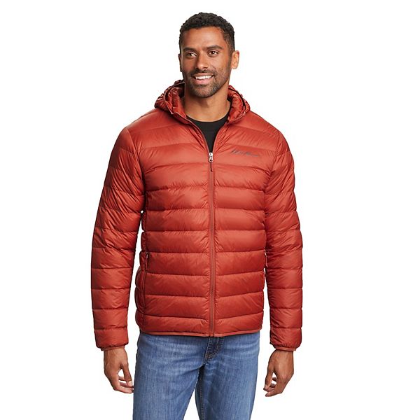 Men's Eddie Bauer Cirruslite Hooded Down Jacket - Red Clay (XL)