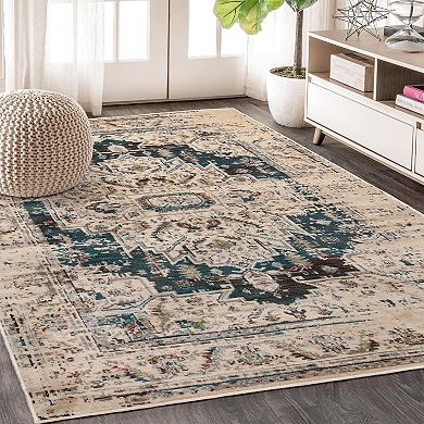 SUPERIOR Marquis Modern Farmhouse Medallion Indoor Area Rug