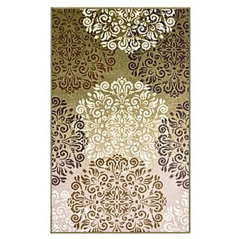 SUPERIOR Hedena Traditional Non-Slip Geometric Floral Indoor Area Rug