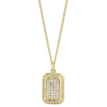 Sunkissed Sterling Cubic Zirconia Pendant Necklace
