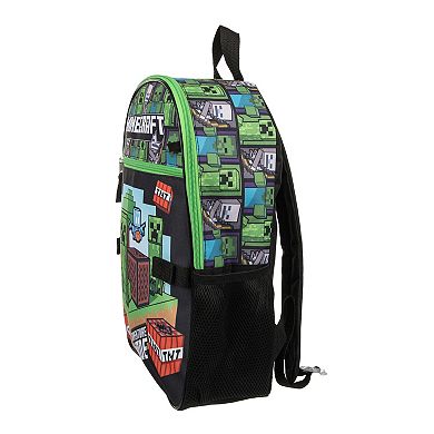 Kids Minecraft 5-Piece Backpack Set Set