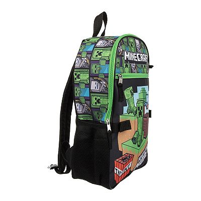Kids Minecraft 5 Piece Backpack Set