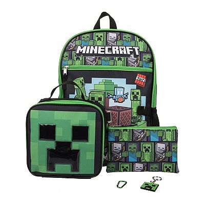 Kids Minecraft 5-Piece Backpack Set