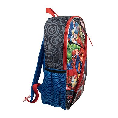 Kids Marvel Avengers 5-Piece Backpack Set Set