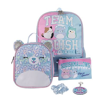 Kids Squishmallows 5-Piece Backpack Set Set