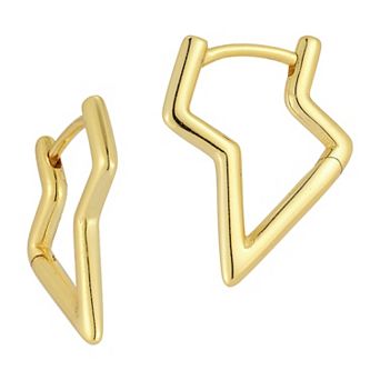 Sunkissed Sterling Dagger Huggie Hoop Earrings