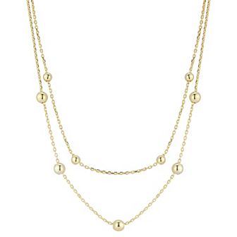 Sunkissed Sterling Bubble Double Layer Necklace