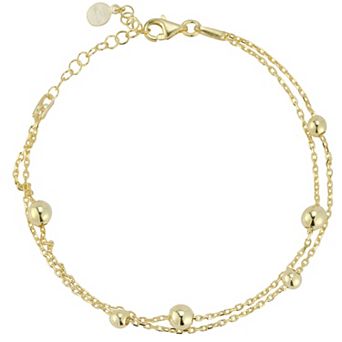 Sunkissed Sterling Bubble Double Layer Bracelet