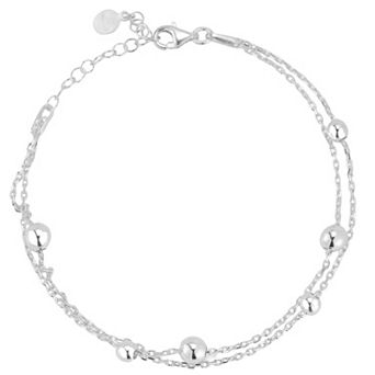 Sunkissed Sterling Bubble Double Layer Bracelet
