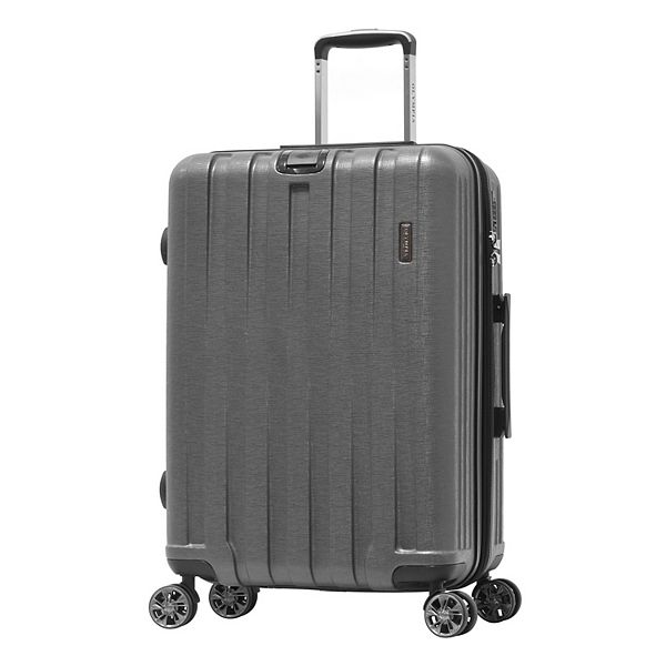 Olympia USA Sidewinder Hardside Carry On Spinner Suitcase - Gray