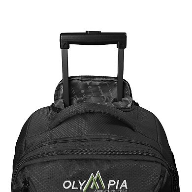 Olympia Cascade 20-Inch Wheeled Carry-On Backpack with Hideaway Straps