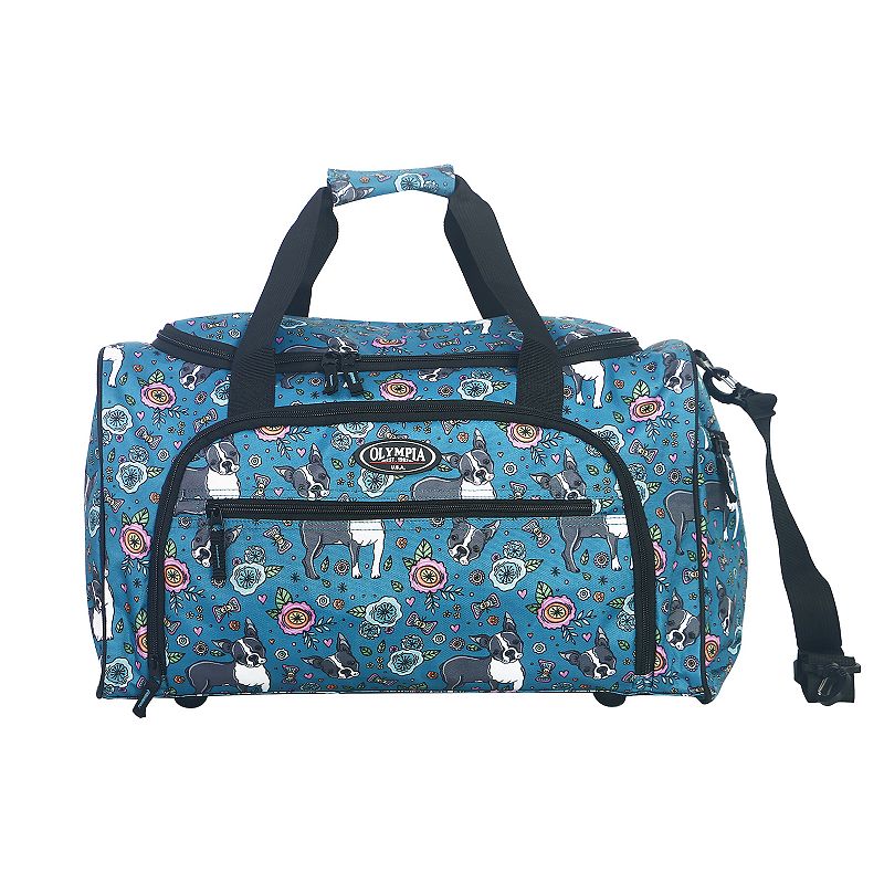Olympia 21-Inch Printed Weekender Duffel Bag, Size: 21 Carryon, Dog