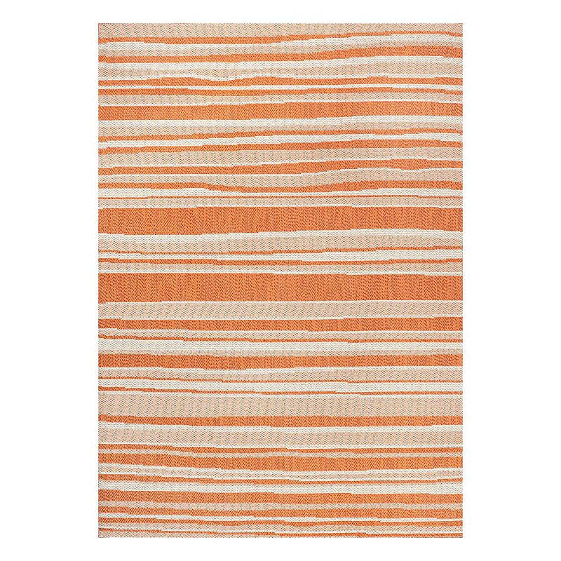 Castara Indoor/Outdoor Rug, Orange, 8X10 Ft