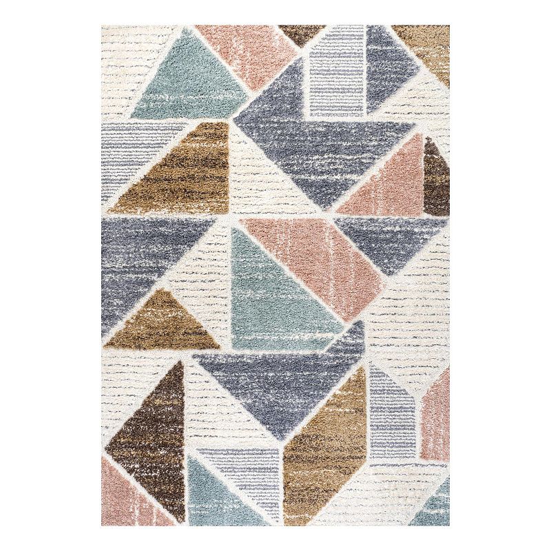 Aileen Colorblock Multi Rug, Multicolor, 5X8 Ft