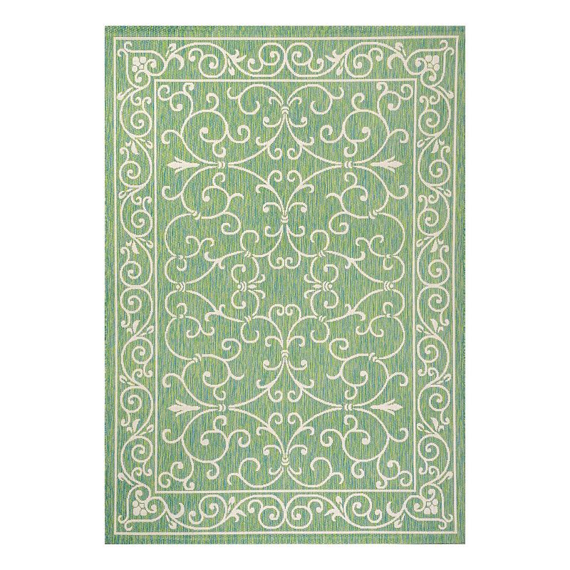 Charl Indoor/Outdoor Rug, Green, 9X12 Ft