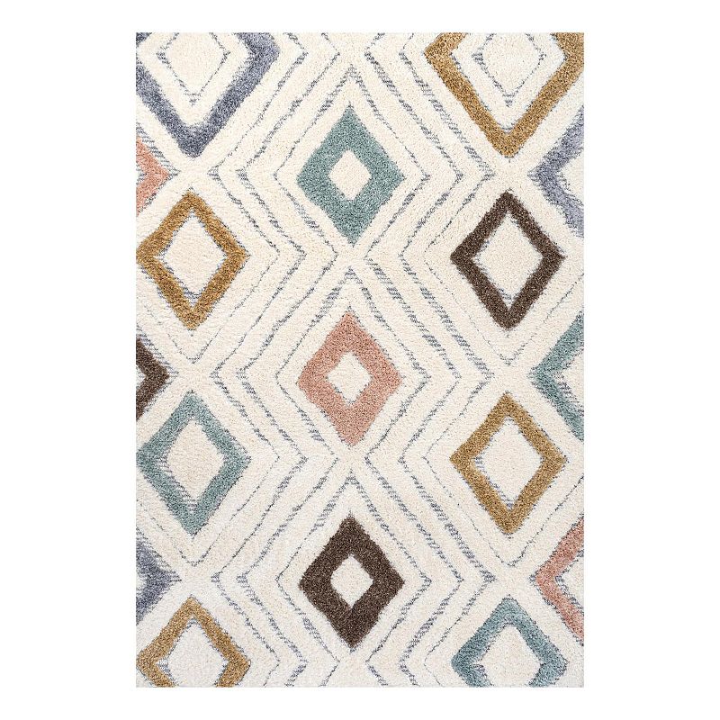 Amira High-Low Multi Rug, Multicolor, 5X8 Ft