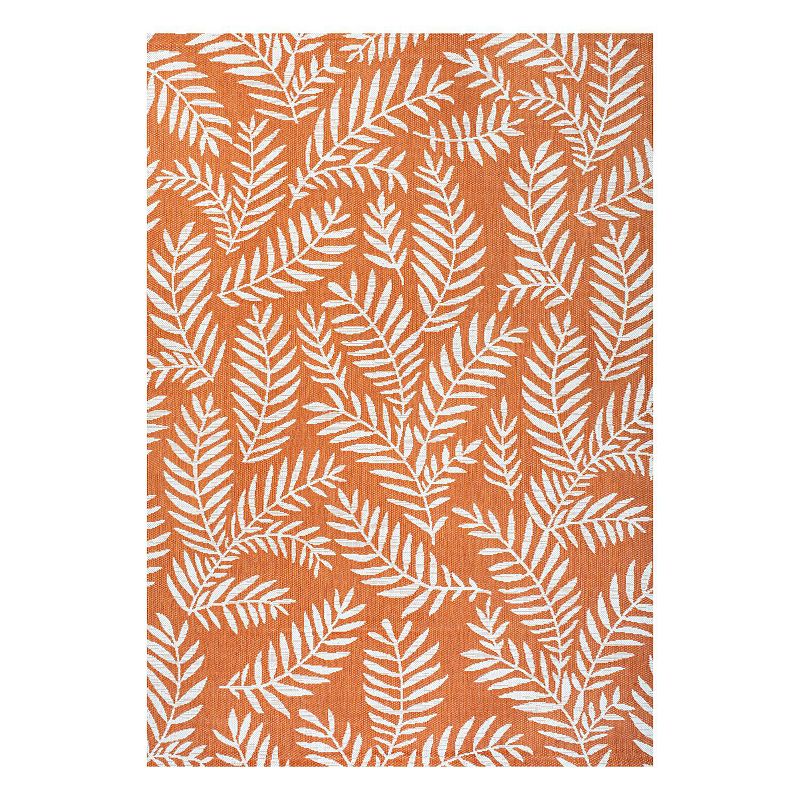 Nevis Indoor/Outdoor Rug, Orange, 9X12 Ft