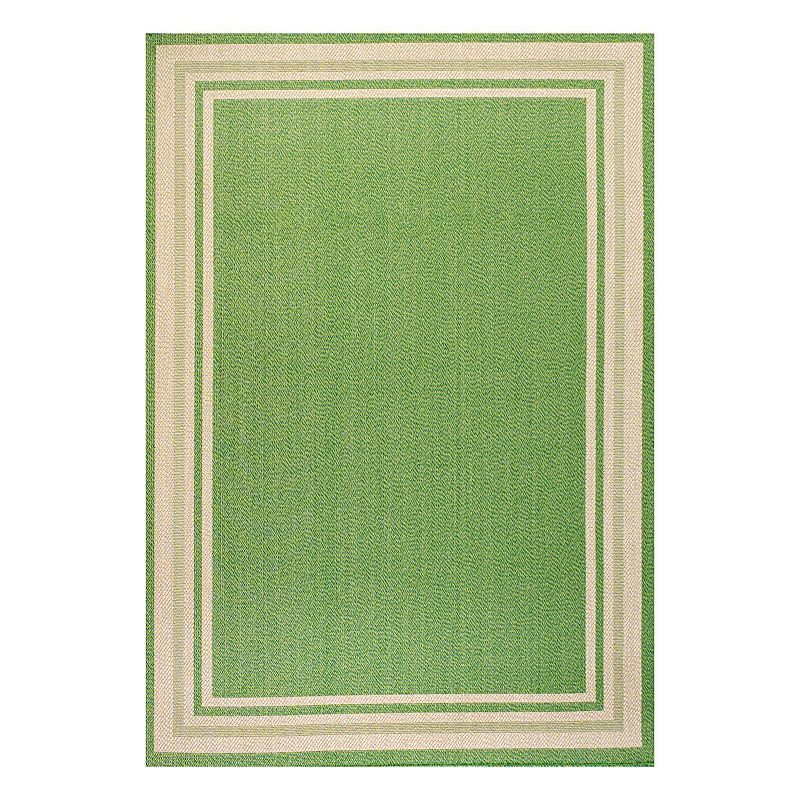 James Indoor/Outdoor Rug, Green, 8X10 Ft