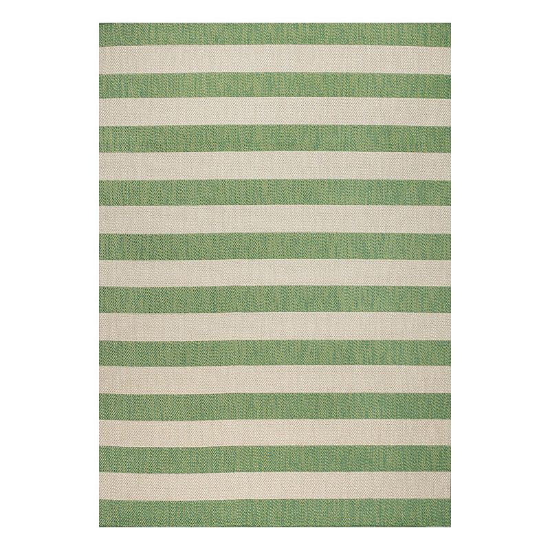 UPC 840011462318 product image for Negril Indoor/Outdoor Rug, Green Ivory | upcitemdb.com