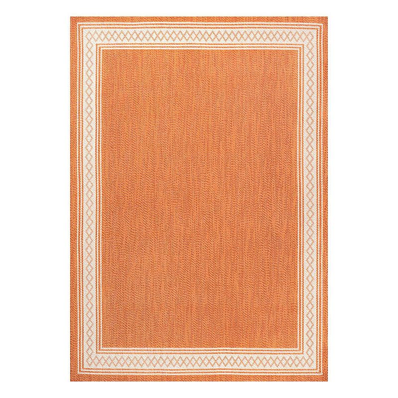 UPC 840011462974 product image for Lucia Indoor/Outdoor Rug, Orange Cream | upcitemdb.com