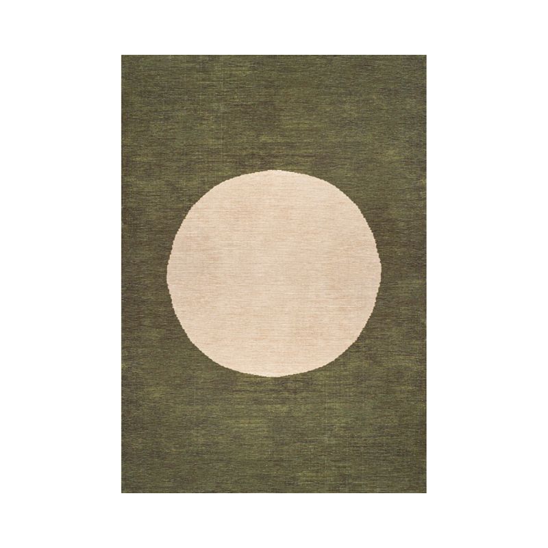 Cirkel Rug, Green, 5X8 Ft