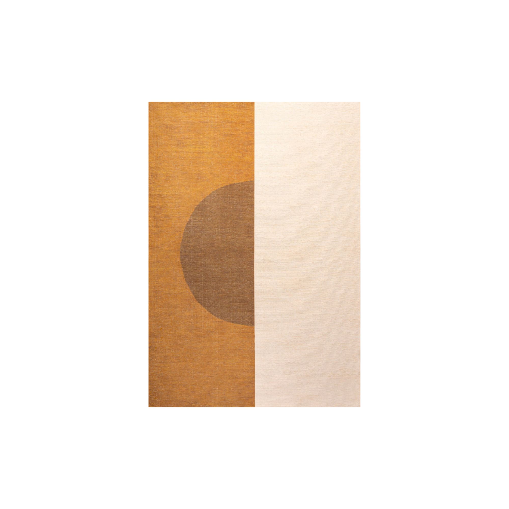 Demie Machine-Washable Rug, Rust Ivory