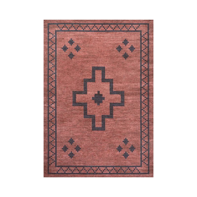 Korsa Machine-Washable Rug, Red, 9X12 Ft