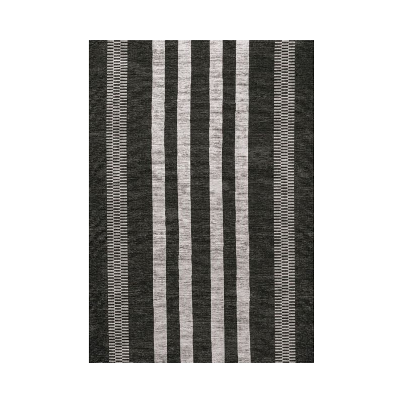 Vichy Machine-Washable Rug, Black, 9X12 Ft