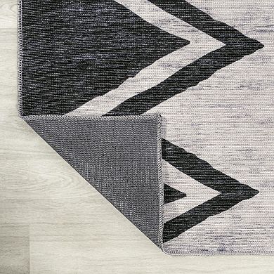 Siksak Chevron Border Rug