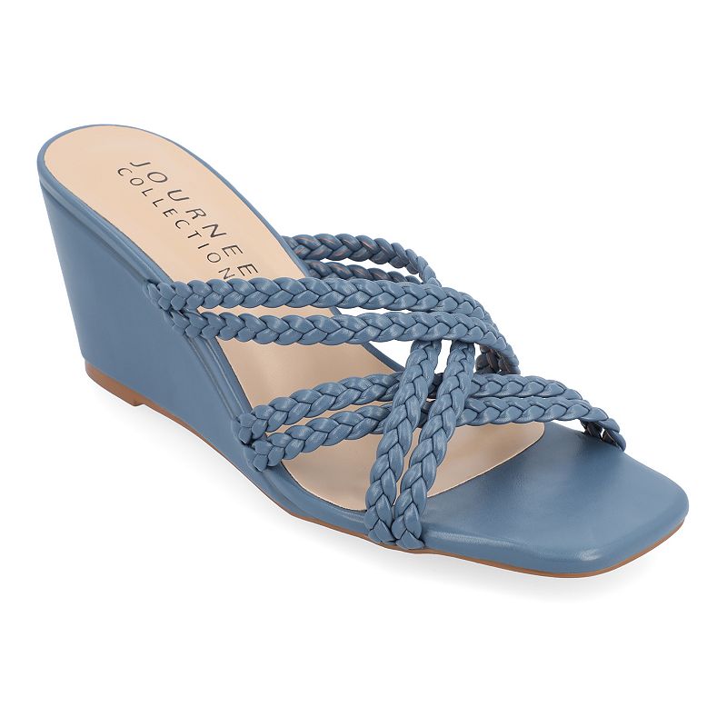 BAYLEN-BLU Journee Collection Baylen Womens Wedge Sandals, Si sku BAYLEN-BLU