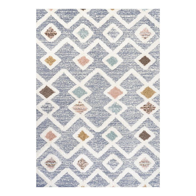 Monique High-Low Multi Rug, Grey, 5X8 Ft