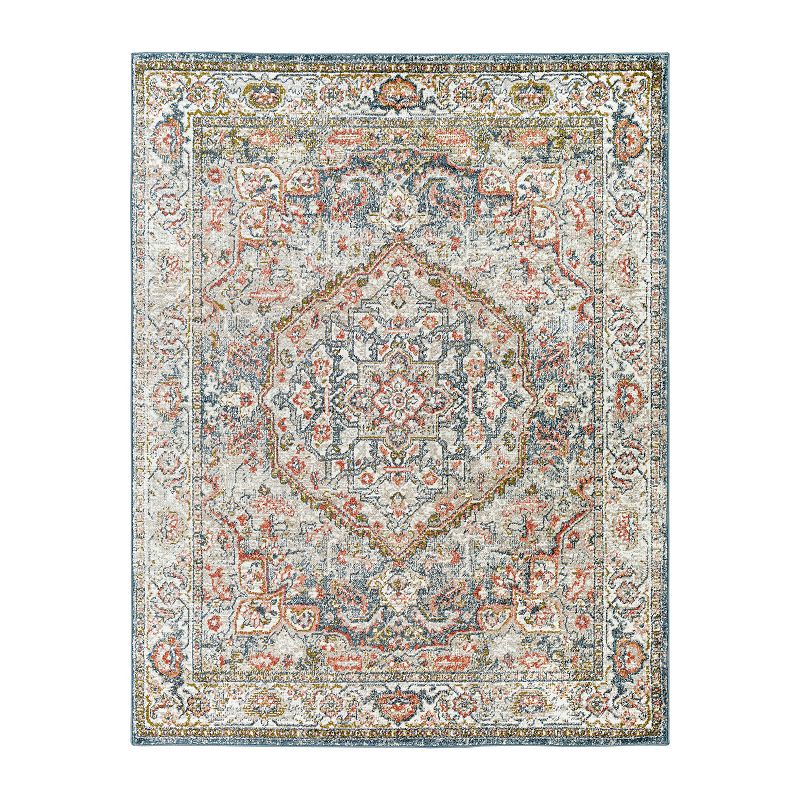 Decor 140 Domani Traditional Area Rug, Pink, 8X10 Ft