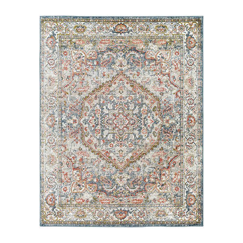 Decor 140 Domani Traditional Area Rug, Pink, 8X10 Ft