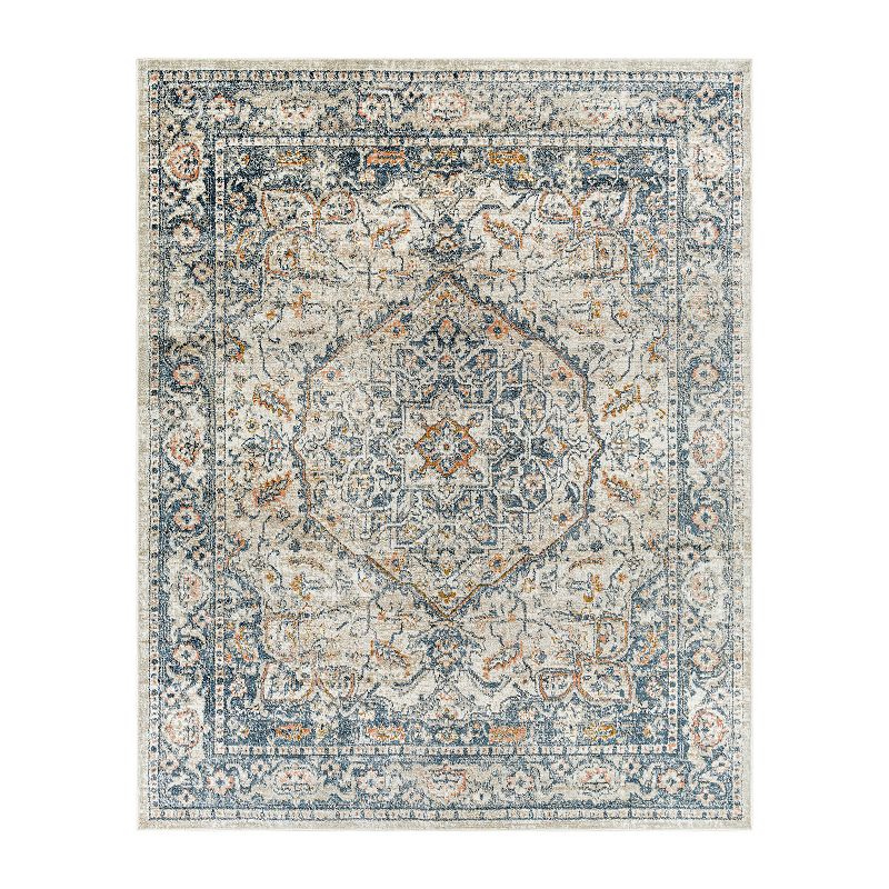 Decor 140 Domani Traditional Area Rug, Blue, 5X7 Ft