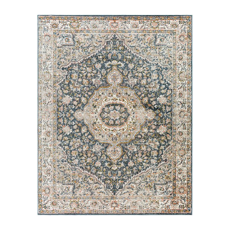 Decor 140 Dario Traditional Area Rug, Blue, 5X7 Ft