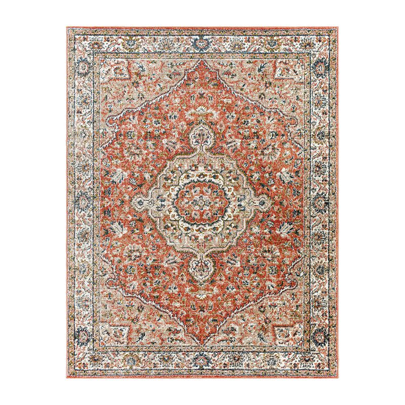 Decor 140 Dario Traditional Area Rug, Orange, 8X10 Ft