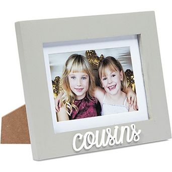 Cousins Picture Frame for 4x6 and 5x7 Inch Photos (Grey, 9 x 0.5 x 7.1 In)