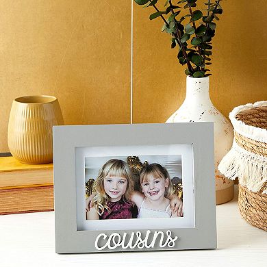 Cousins Picture Frame for 4x6 and 5x7 Inch Photos (Grey, 9 x 0.5 x 7.1 In)