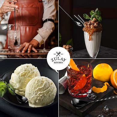 Zulay Kitchen Stainless Steel Cocktail Spoon