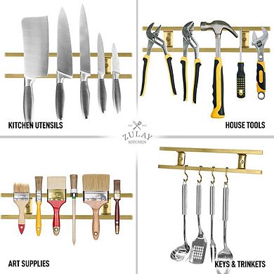Zulay Kitchen Stainless Steel Magnetic Knife Holder