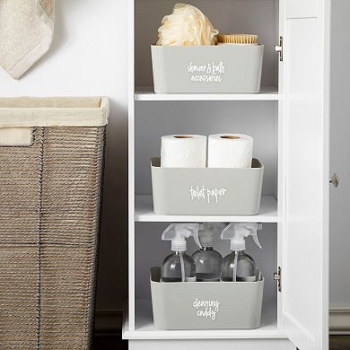 192 Pcs Bathroom Labels for Containers Make Up Preprinted Decal Vinyl Stickers