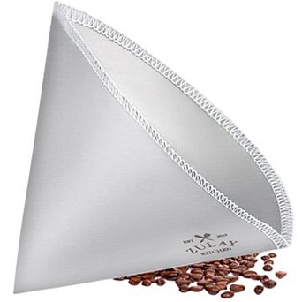 Zulay Kitchen Reusable Pour Over Coffee Filter - Flexible Stainless Steel Mesh