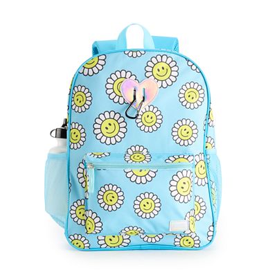 Fashion Smiley Sunflower Print Backpack 6 Piece Set