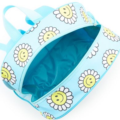 Fashion Smiley Sunflower Print Backpack 6-Piece Set