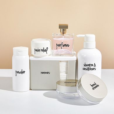 Talented Kitchen 192 Pack Preprinted Bathroom Labels for Containers