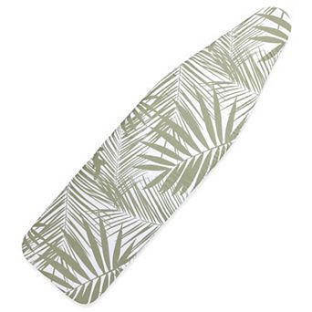 Ironing Board Padded Cover 15x54 in Heavy Duty, White Palm Print Design