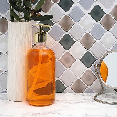 Gold Bathroom Soap Dispenser for Lotion and Liquid (16 Ounce, 6 Pack)